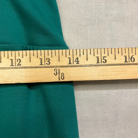 A New Day Women's Dark Green M High Waisted Flare Leggings with Ruched Waistband - Picture 11 of 12